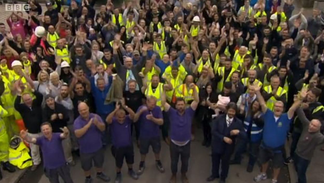 Nick Knowles led a team of volunteers to make the changes in just nine days