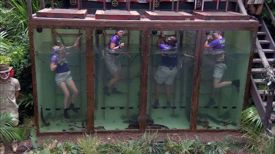  Four other campers had to battle the elements in this watery trial