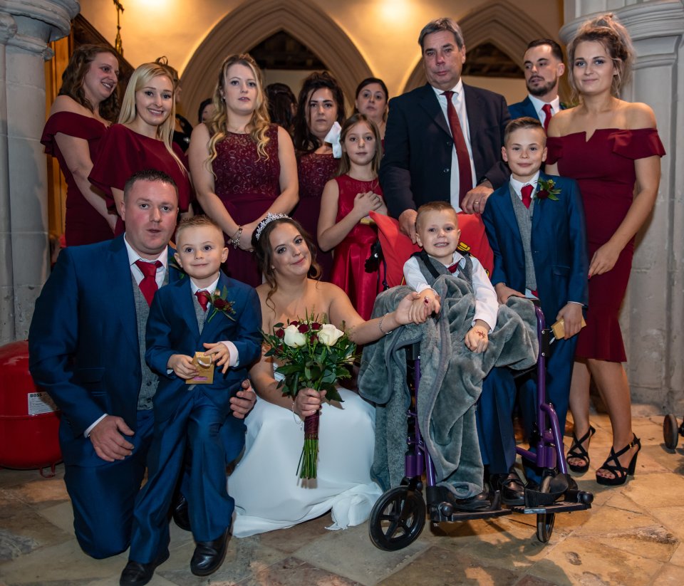  The couple got married in St Mary's Church in an emotion-packed ceremony on Wednesday afternoon