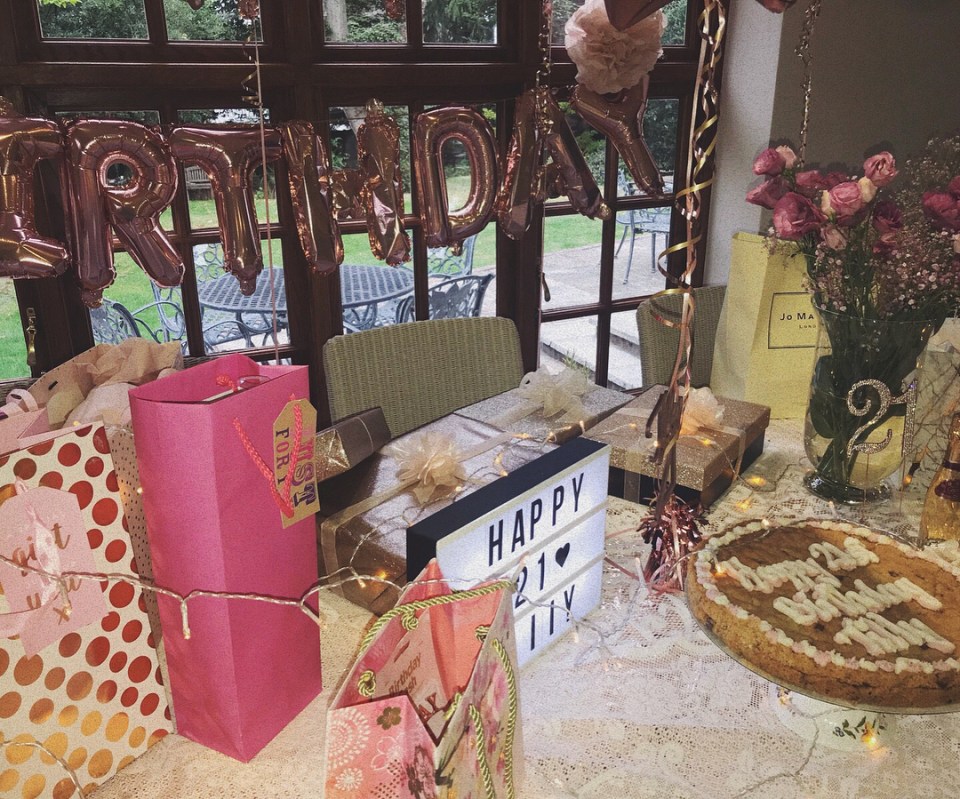  Tilly Keeper was treated like a princess for her 21st birthday