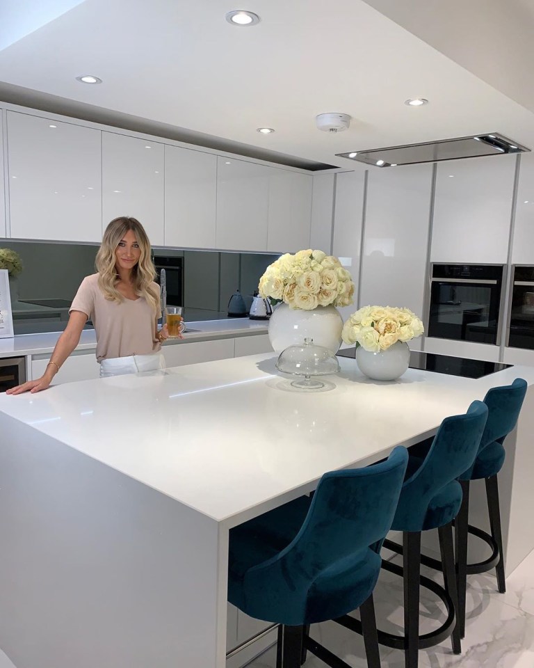  X Factor: Celebrity winner Megan McKenna's home has a stunning white kitchen