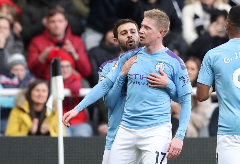  Kevin De Bruyne looked like he had secured his side a vital three points at Newcastle