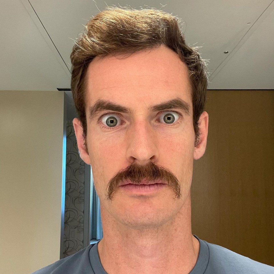 Tennis star Andy Murray has previously got involved with Movemeber