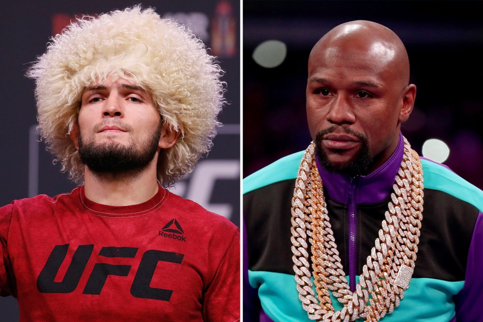 Khabib Nurmagomedov is set to face Tony Ferguson next, while Floyd Mayweather has been retired since 2017