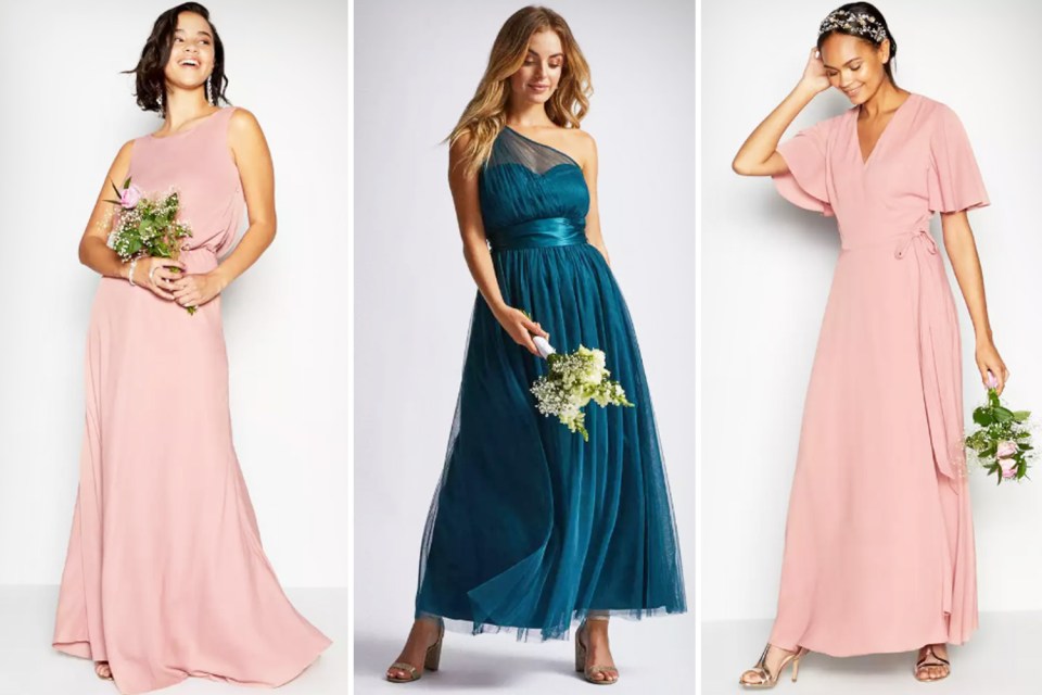  Bridesmaids dresses, as well as ensembles for the mother of the bride and other wedding guests are also reduced in the Black Friday 2019 sale