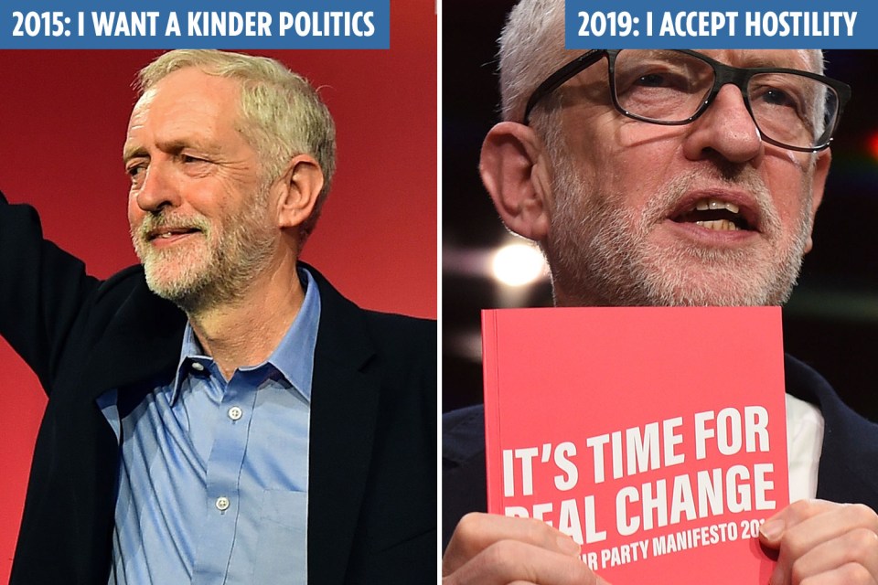 Corbyn has changed his tune since becoming leader in 2015