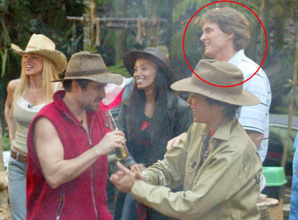  Caitlyn Jenner, top right, in I'm A Celebrity... Get Me Out Of Here! USA in 2003