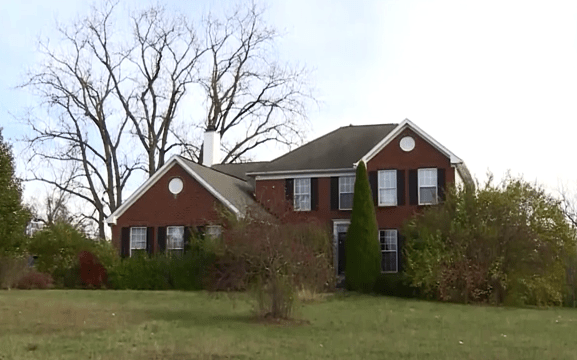  The couple's isolated family home south of Dayton, Ohio