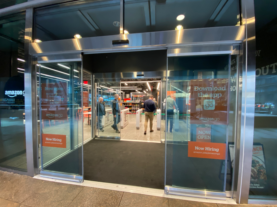  The Amazon Go shop in Manhattan's Downtown looks like any old convenience store