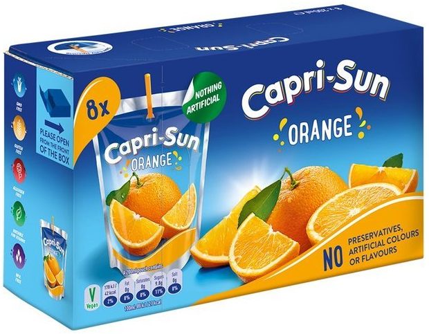  Capri-Sun has cut two drinks from its multi-packs of the juice