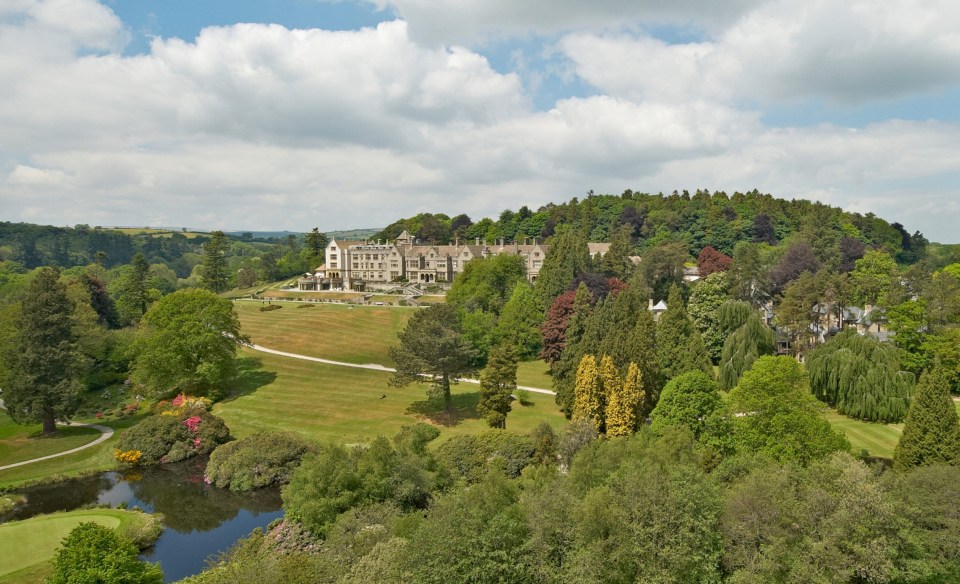 Marvel at the splendour of Bovey Castle with views over Dartmoor National Park