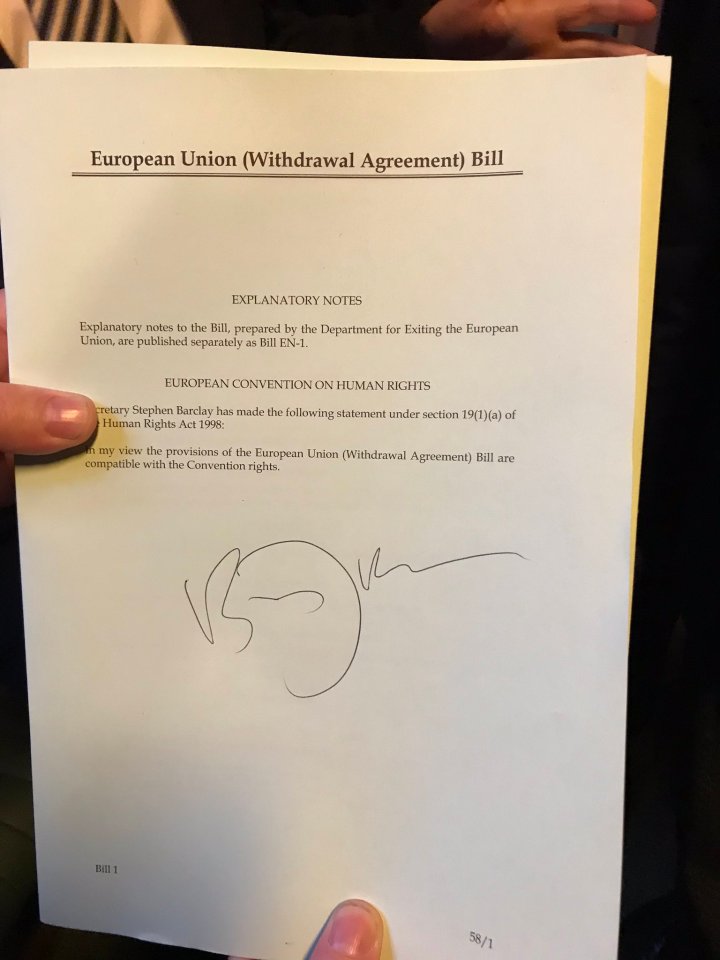  Tories were asking Boris Johnson to sign copies of the deal