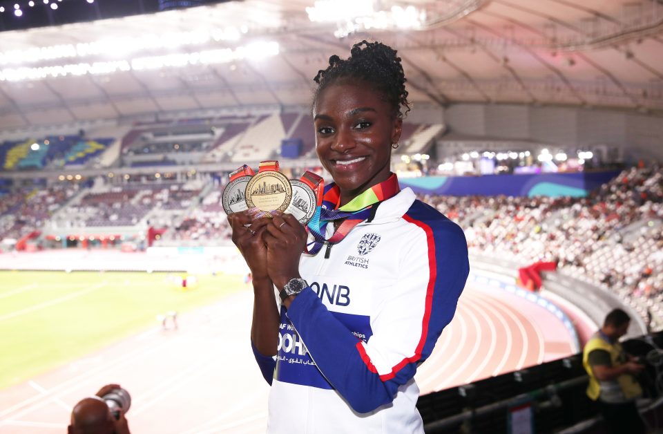  Asher-Smith was the first Brit to win three medals at the same athletics World Athletics Championships