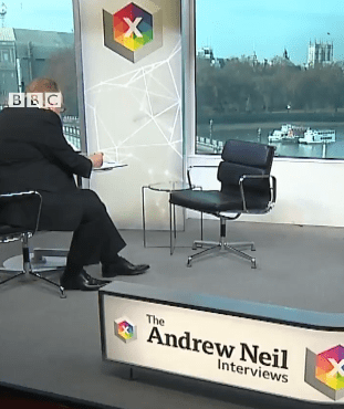  Neil empty chaired Boris live on the BBC last night