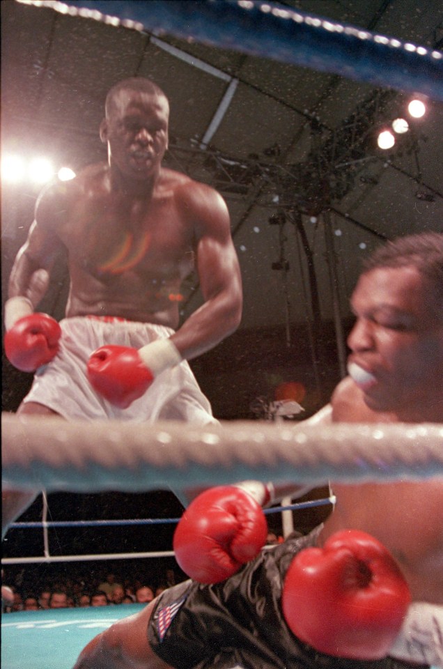 Buster Douglas stunned the world by beating the seemingly invincible Mike Tyson in February 1990