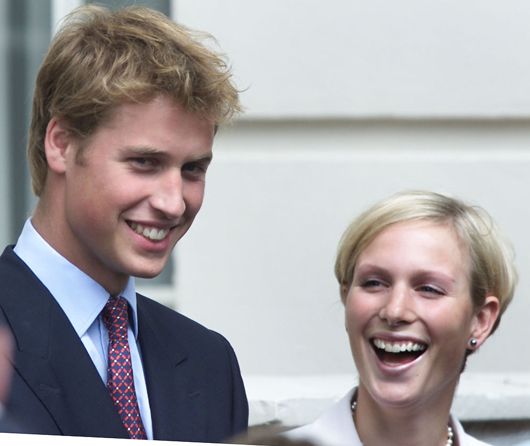 William and cousin Peter Phillips chased Zara into a lamppost on quad-bikes, and the Queen was not happy