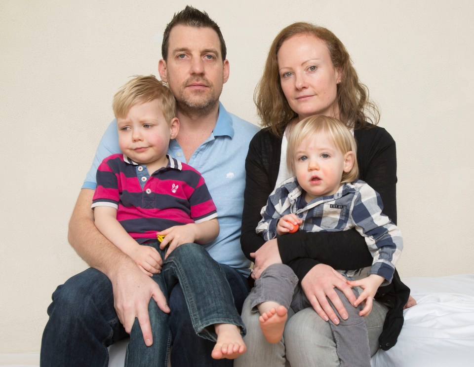  Jacquie Hale and Ed Goldswain with their two sons Ernie and George in 2016