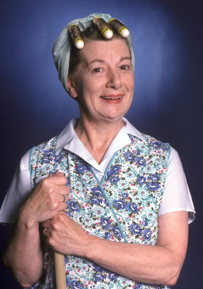  Hilda Ogden's rollers style seems to have inspired the presenter