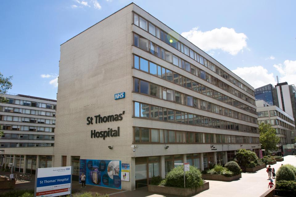  The patient is being cared for at Guy's and St Thomas' Hospital in London