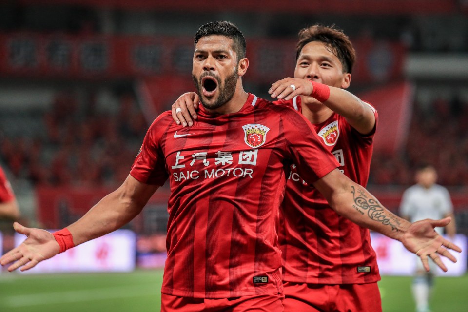  Shanghai SIPG's Hulk is the Chinese Super League's second highest earner on £320k-a-week