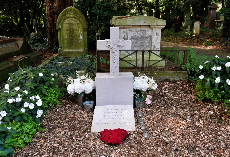  George is buried with his mum, Lesley at Highgate Cemetery