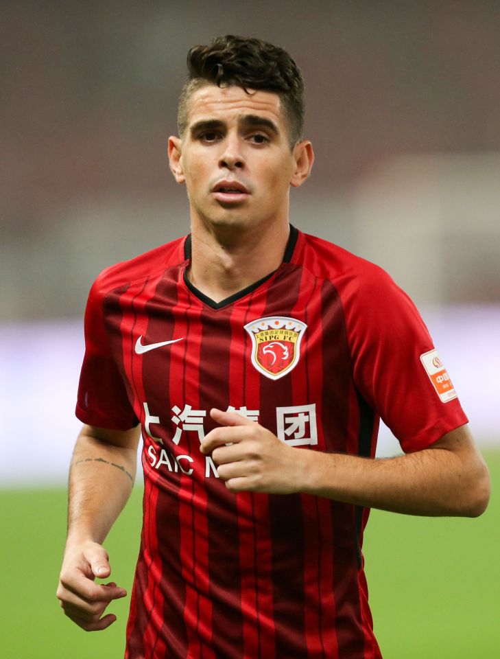  Former Chelsea midfielder Oscar earns £400k-a-week - the highest in the Chinese Super League