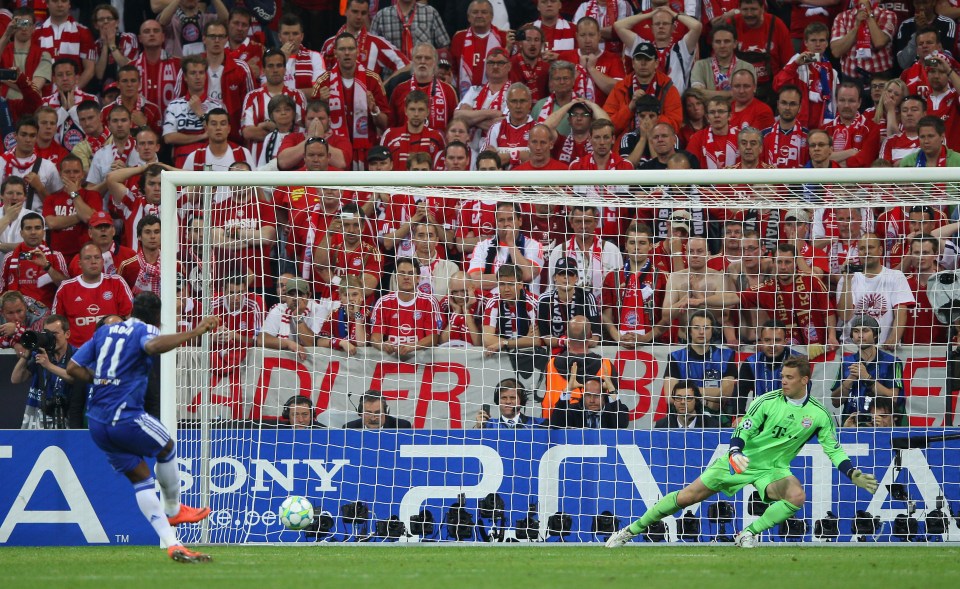 Didier Drogba scored one of the most memorable goals in Chelsea history, tucking in his penalty to win the Champions League in 2012