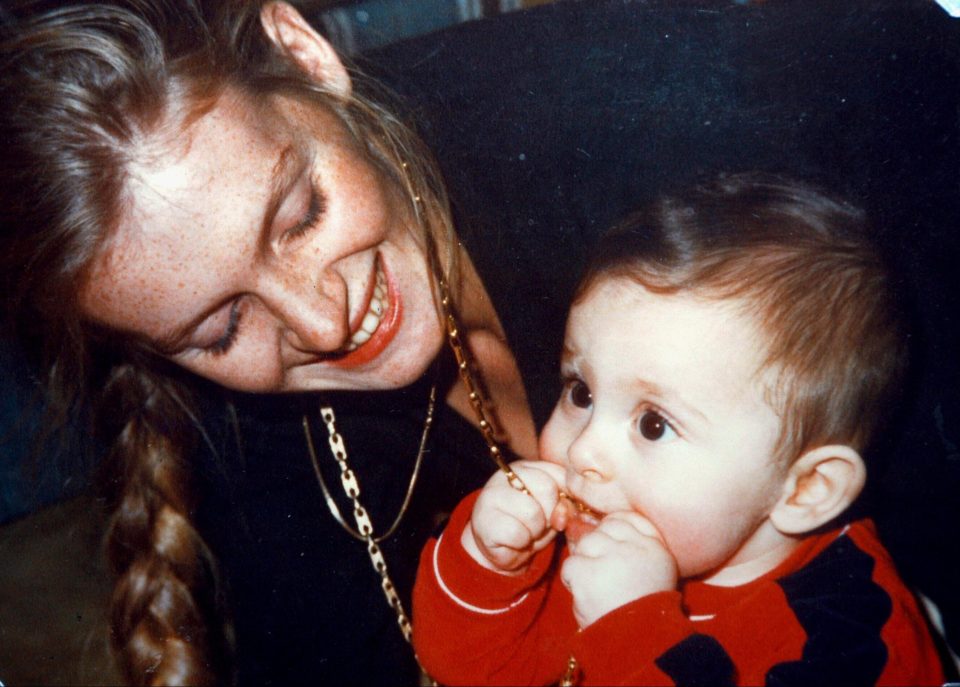  Sophie with son Pierre Louis as a baby