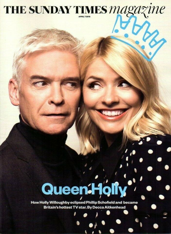  A Sunday Times magazine cover declared Holly had 'eclipsed' co-presenter Phillip