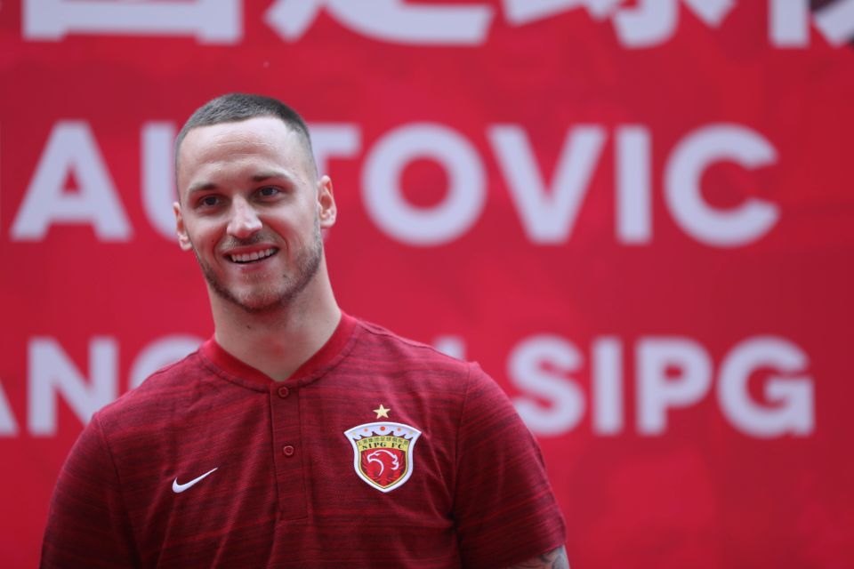  Ex-West Ham and Stoke forward Marko Arnautovic pulls in a cool £280k-a-week at Shanghai SIPG