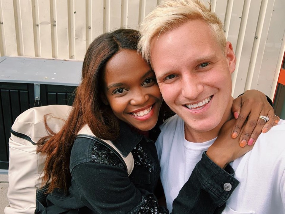  Oti was originally paired with Jamie Laing but he had to withdraw due to injury before the first live show