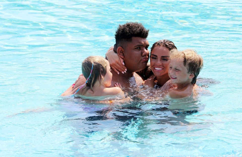  Katie Price has been banned from taking the kids away for New Year's Eve