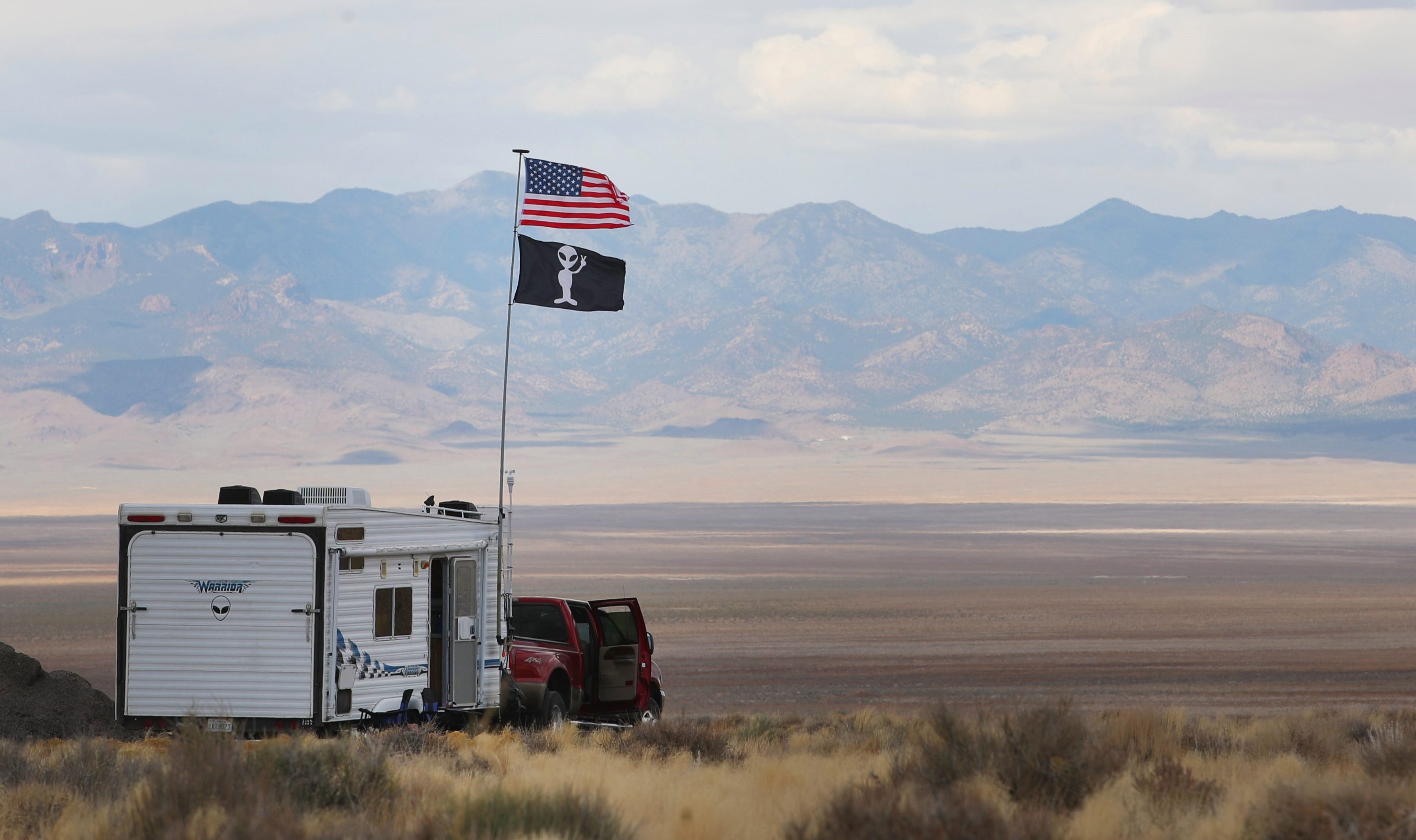 Area 51 is a top-secret US air base in the South Nevada desert - believed to hide extra-terrestrial secrets