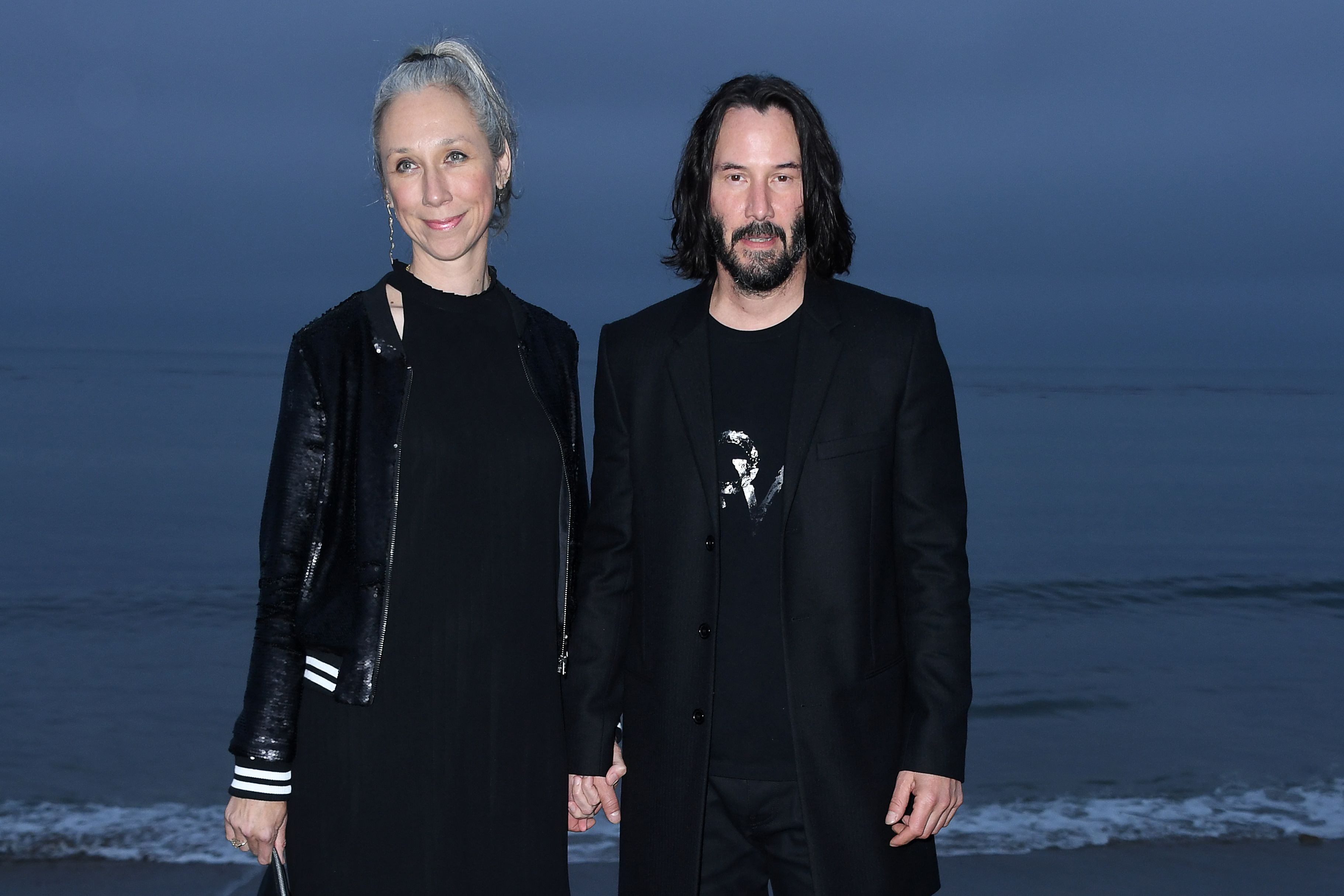 Keanu's new girlfriend, 46-year-old Alexandra Grant, went grey in her early 20s 