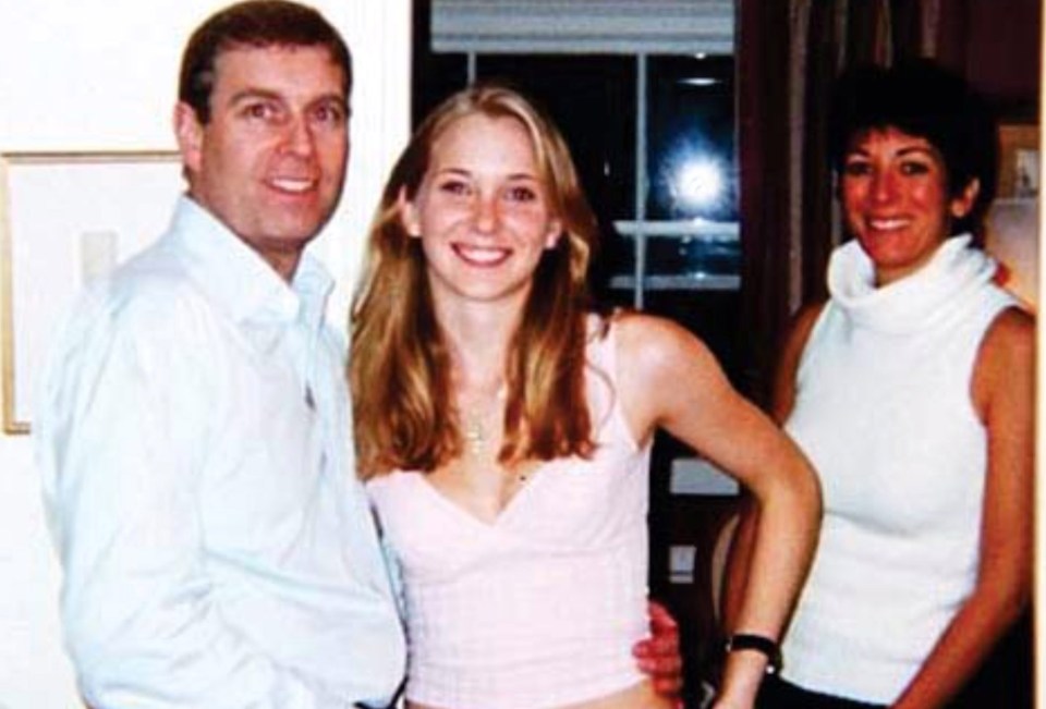  The picture shows Virginia Roberts with Prince Andrew inside Ghislaine Maxwell's home