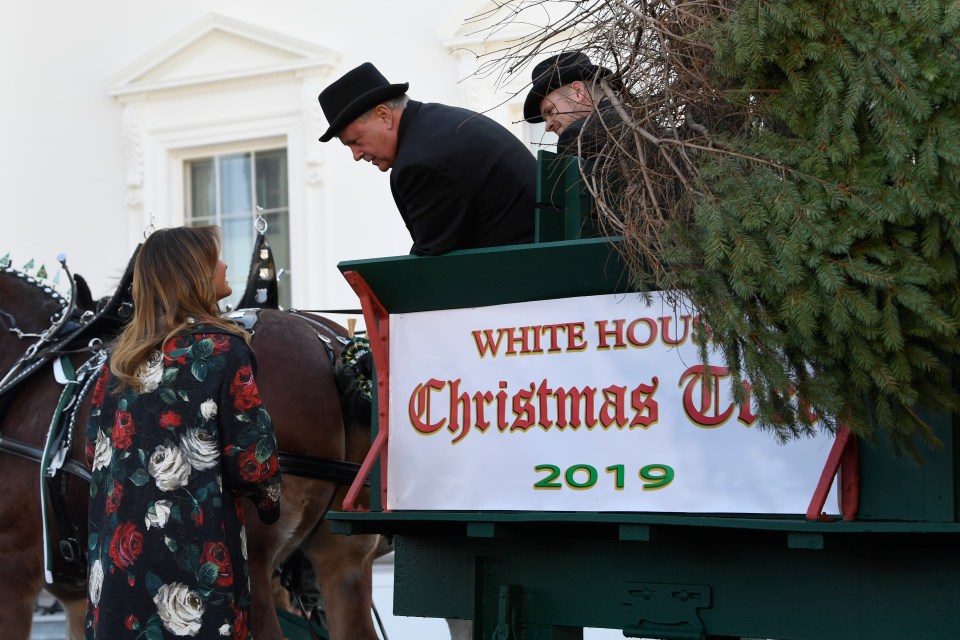  Melania had welcomed the official White House Christmas Tree last Monday