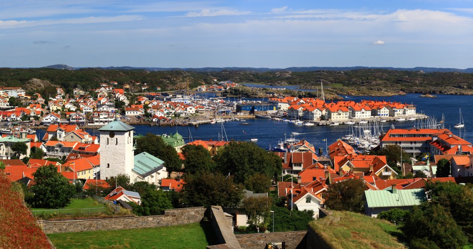  The seaside town of Marstrand is very picturesque