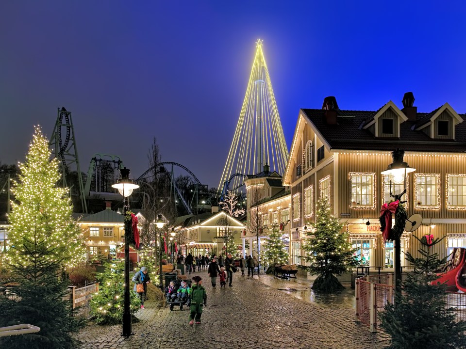  There's a Christmas market at Liseberg theme park