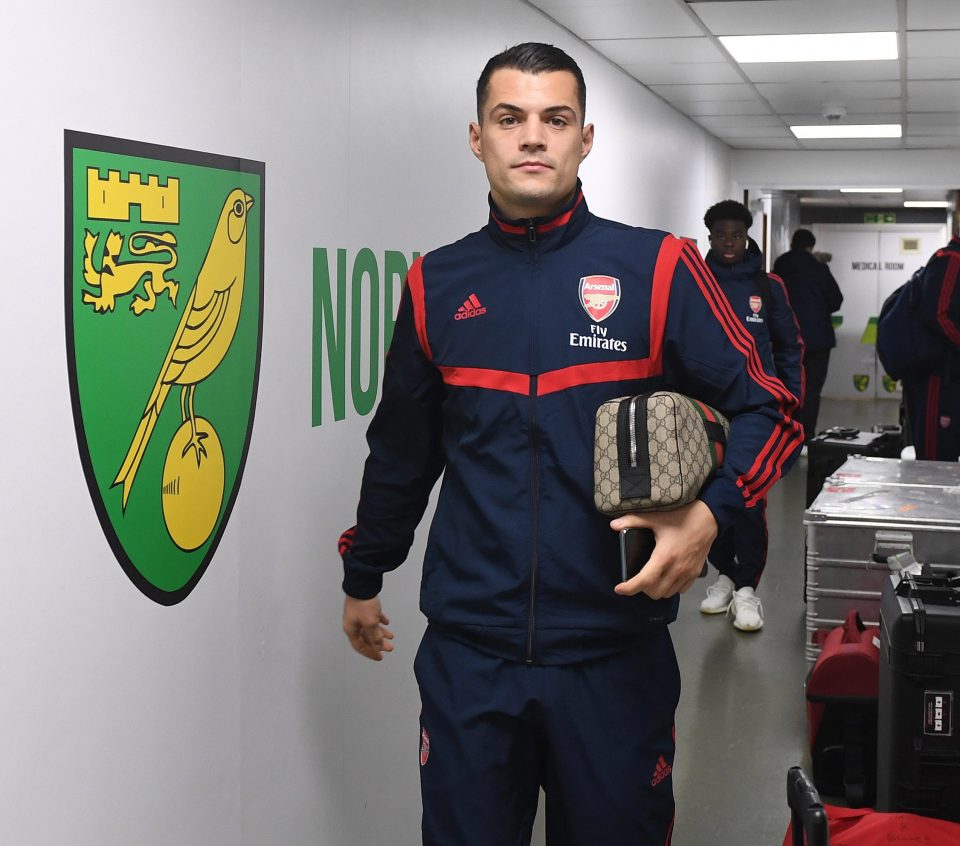  Granit Xhaka starts for Arsenal under interim boss Freddie Ljungberg