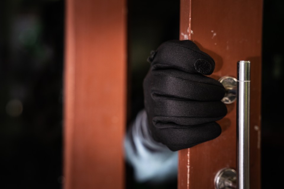  The man's front door was rigged to fire a handgun should a robber try to enter his home in Indiana (stock image)