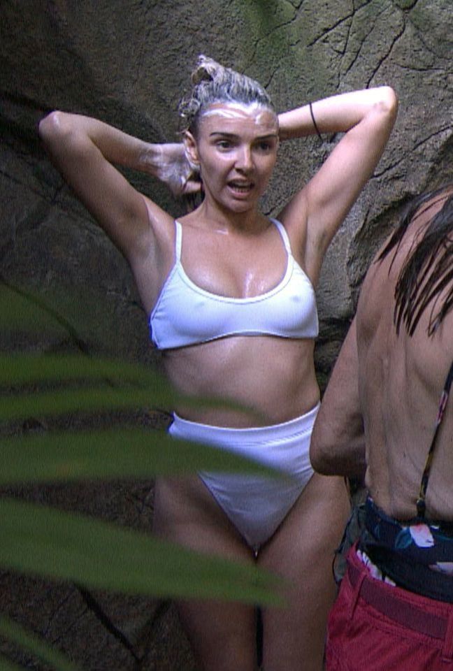  Nadine Coyle joined her wearing a white bikini