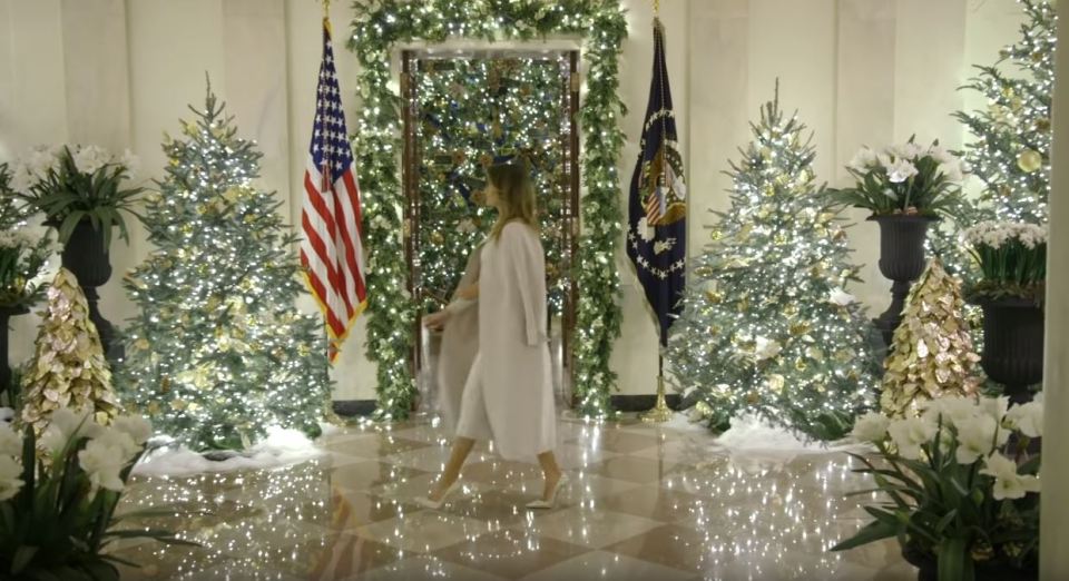  Melania and her staff put in months of work on the decorations that will fill the public reception rooms at the White House for the holidays