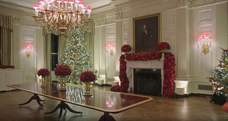  The first lady began planning this year's festive decor early in the summer