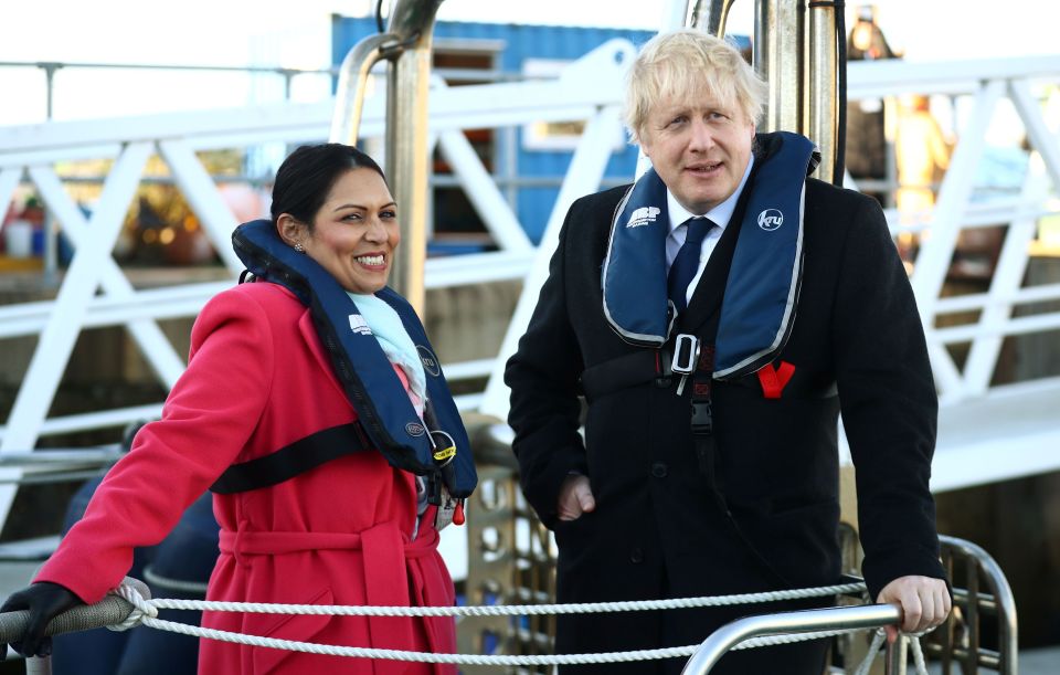  Boris Johnson and Priti Patel in Southampton to support the local candidates