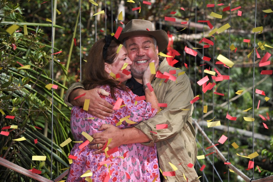  Cliff Parisi was greeted by Tara Wyer on the famous bridge