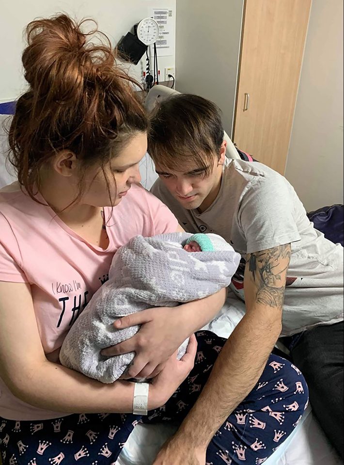  Chloe and her fiance spent two days with their baby Parker after he was stillborn