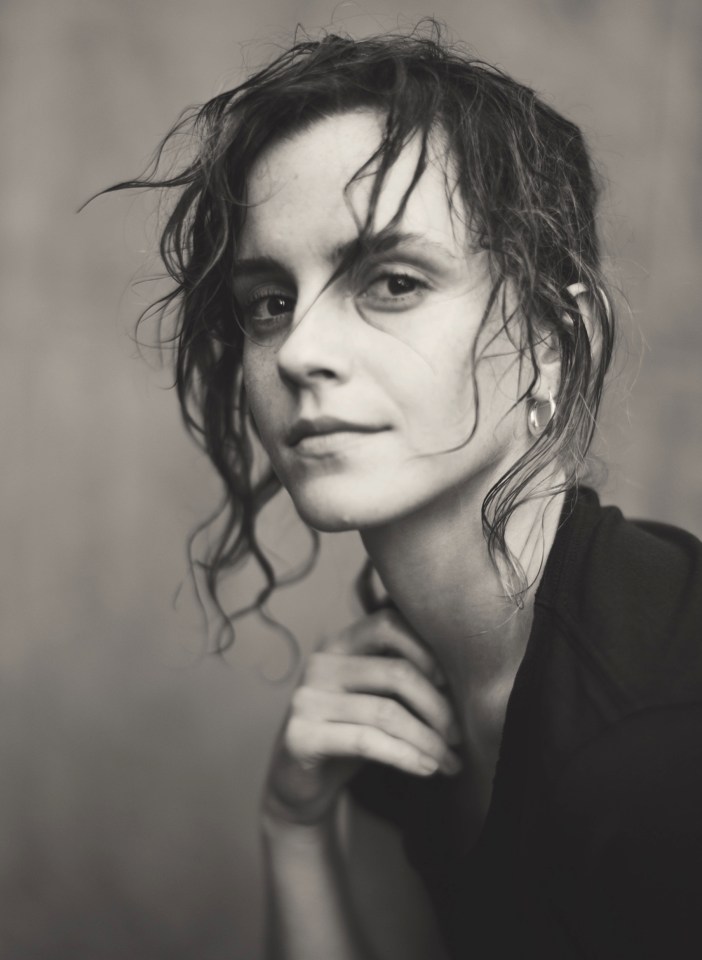  In other shots, Emma, 29, is pictured like she’s straight out of the bag with bedraggled, wet hair