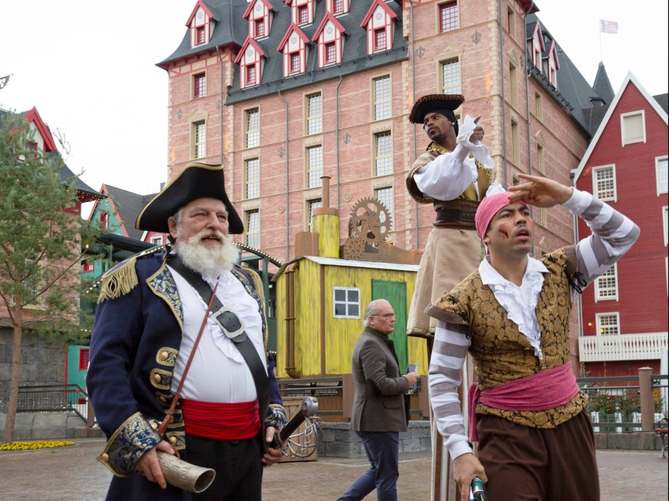  Some of the characters at themed water park