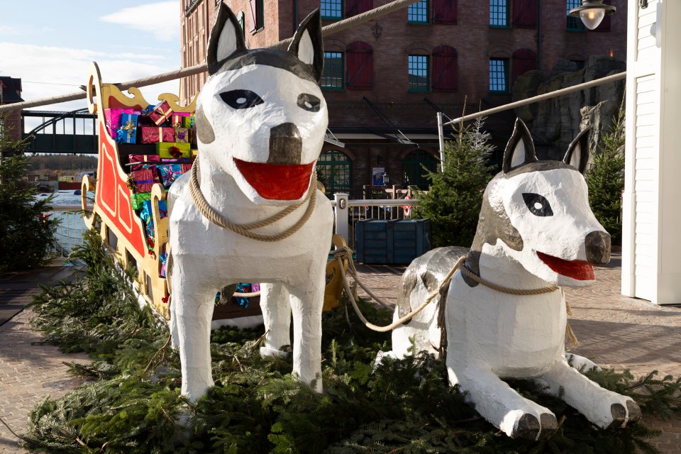  One of the festive displays at the park