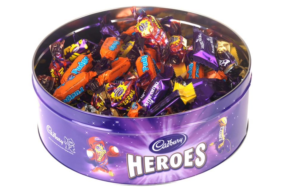  Cadbury’s Heroes held previously held 760g but this Christmas holds just 600g of treats - 21 per cent less